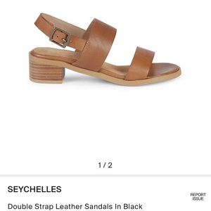 Seychelles double strap leather sandals